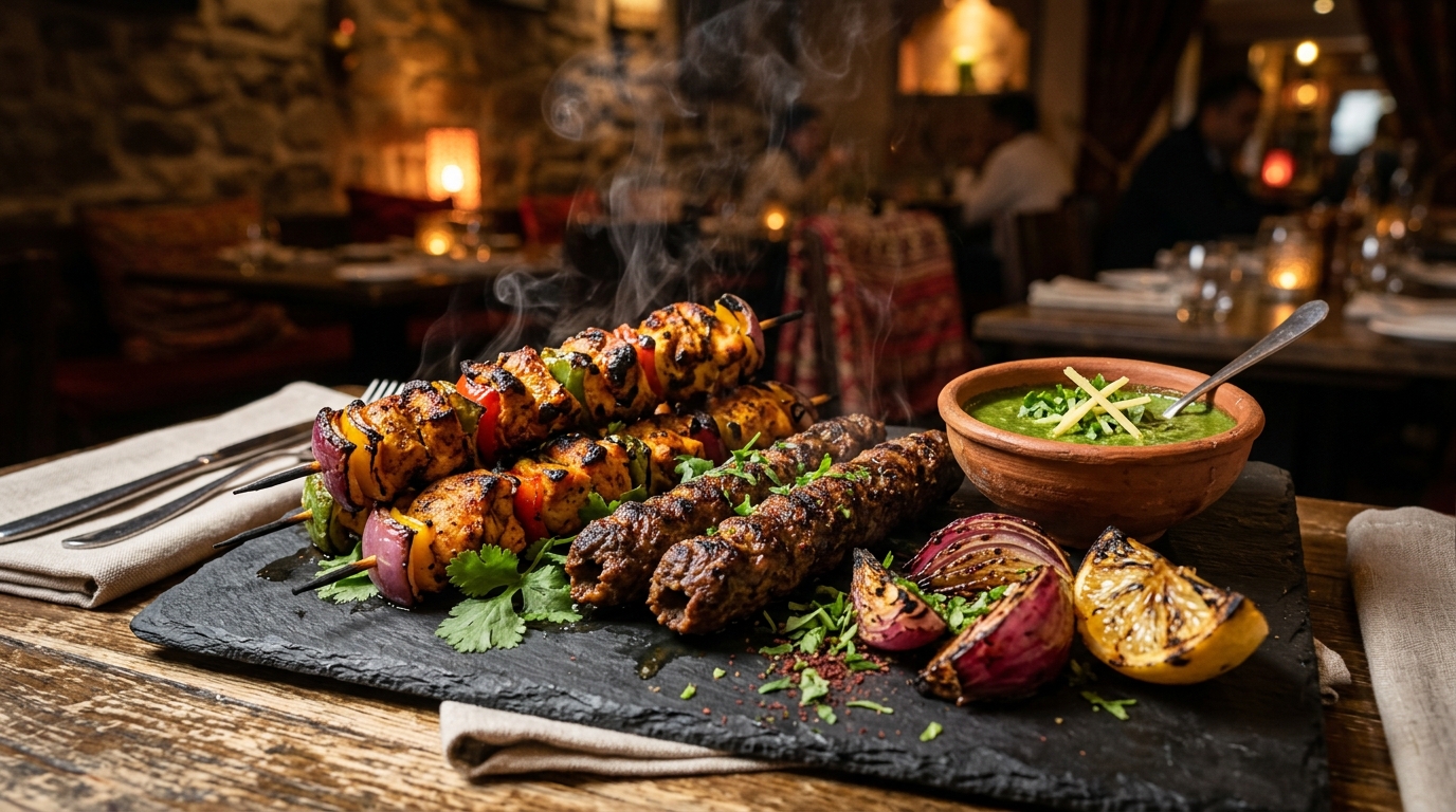 Sizzling Tandoori Kebab Platter